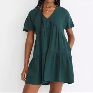 Lightspun Popover Tiered Mini Dress